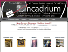 Tablet Screenshot of encadrium.com